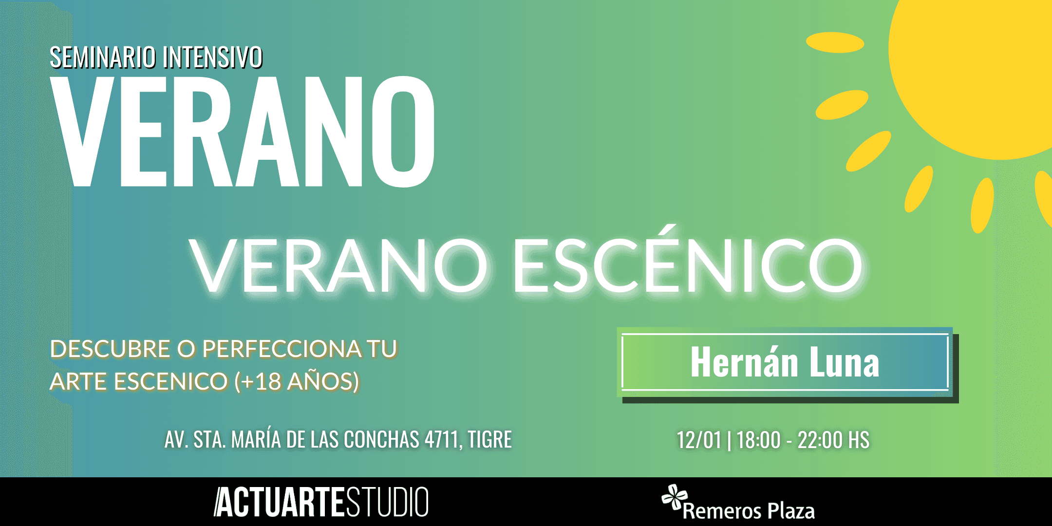 SEMINARIO INTENSIVO DE VERANO: TEATRO ADULTOS