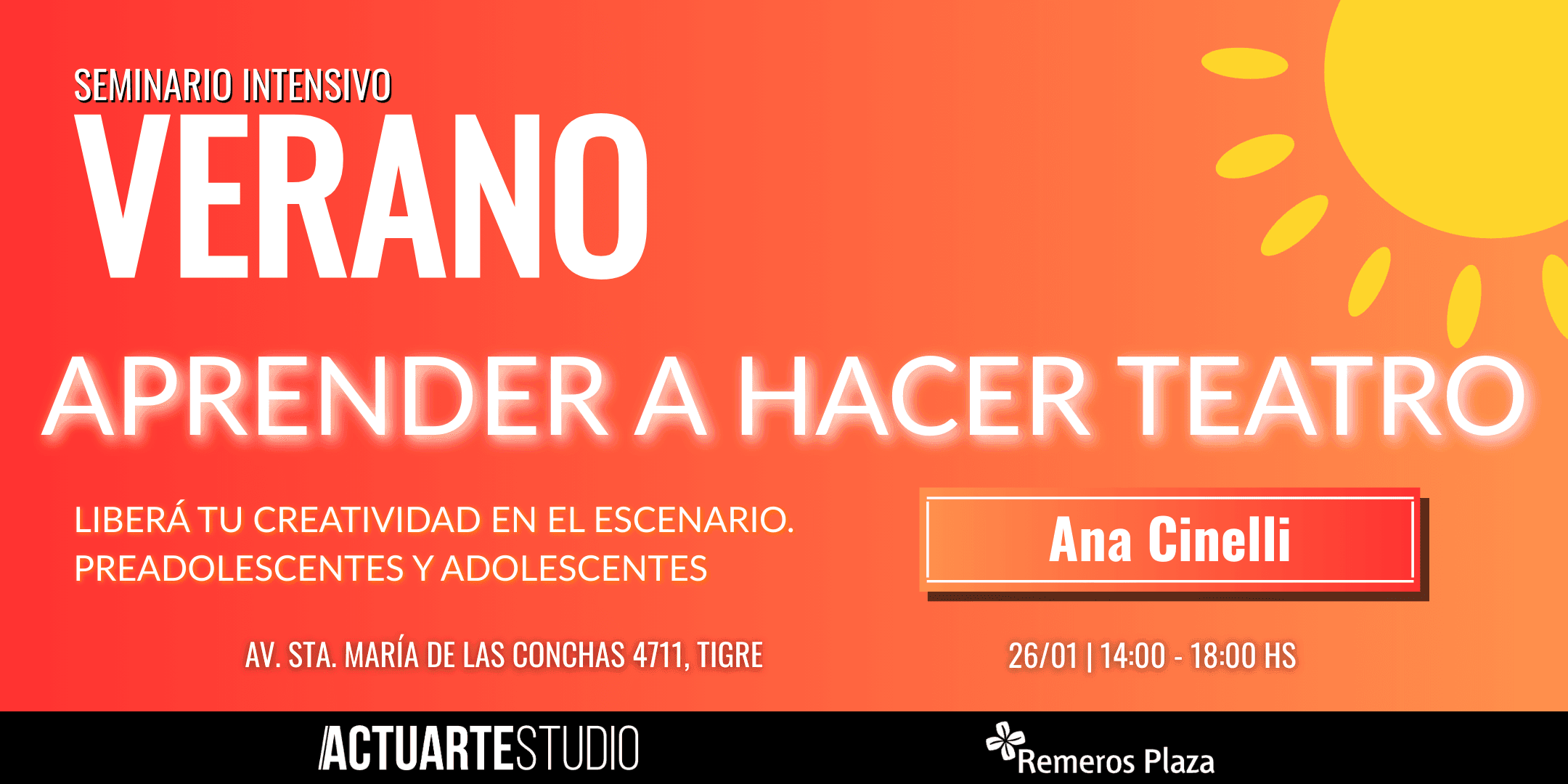 SEMINARIO INTENSIVO DE VERANO: TEATRO ADOLES Y PREADOLES