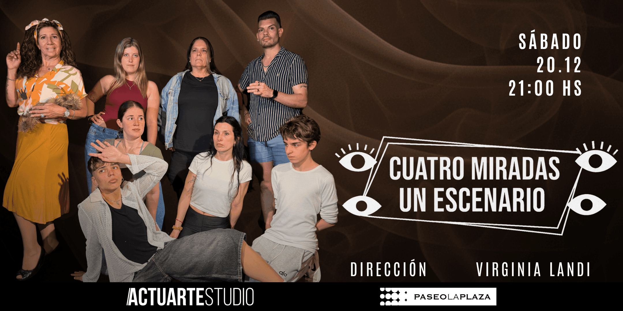 Cuatro miradas, un escenario.